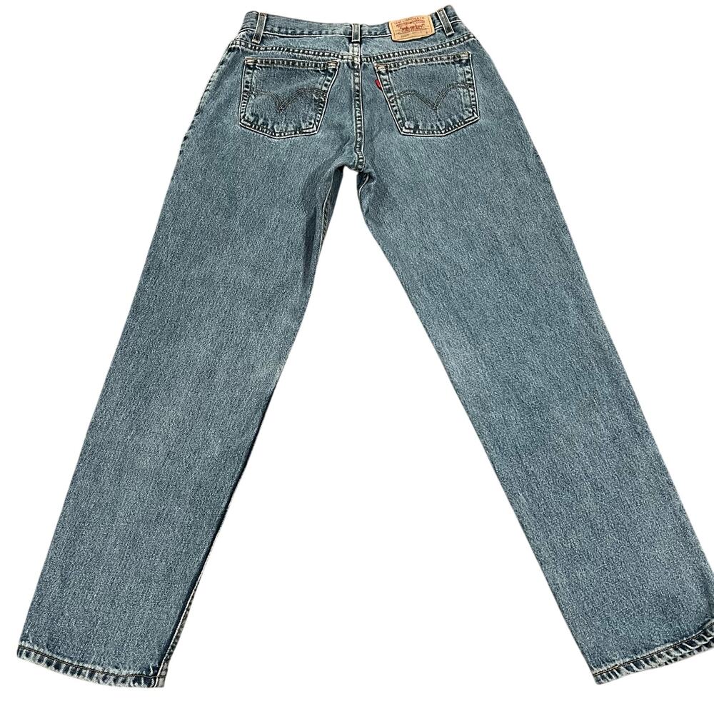 VINTAGE Levi 550 Jeans Women 10 Relaxed Fit Taper Leg Denim Y2K - Picture 2 of 7